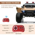 thumbnail image 4 of Aosom Ride On Car Off Road Truck SUV 12 V Electric Battery Powered with Remote Control and MP3, Adjustable Speed, Yellow, 4 of 8