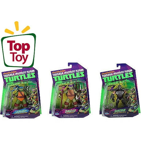 rise of the teenage mutant ninja turtles basic action figure four pack