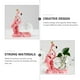 thumbnail image 2 of Maceta de cristal con forma de flamenco, estatua de resina, florero hidropónico, maceta para decoración del hogar, contenedor rosa para oficina, 2 of 6