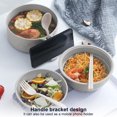 thumbnail image 4 of Tazón Instantáneo Paja Trigo Juego Ramen Microondas para Casa, 4 of 9
