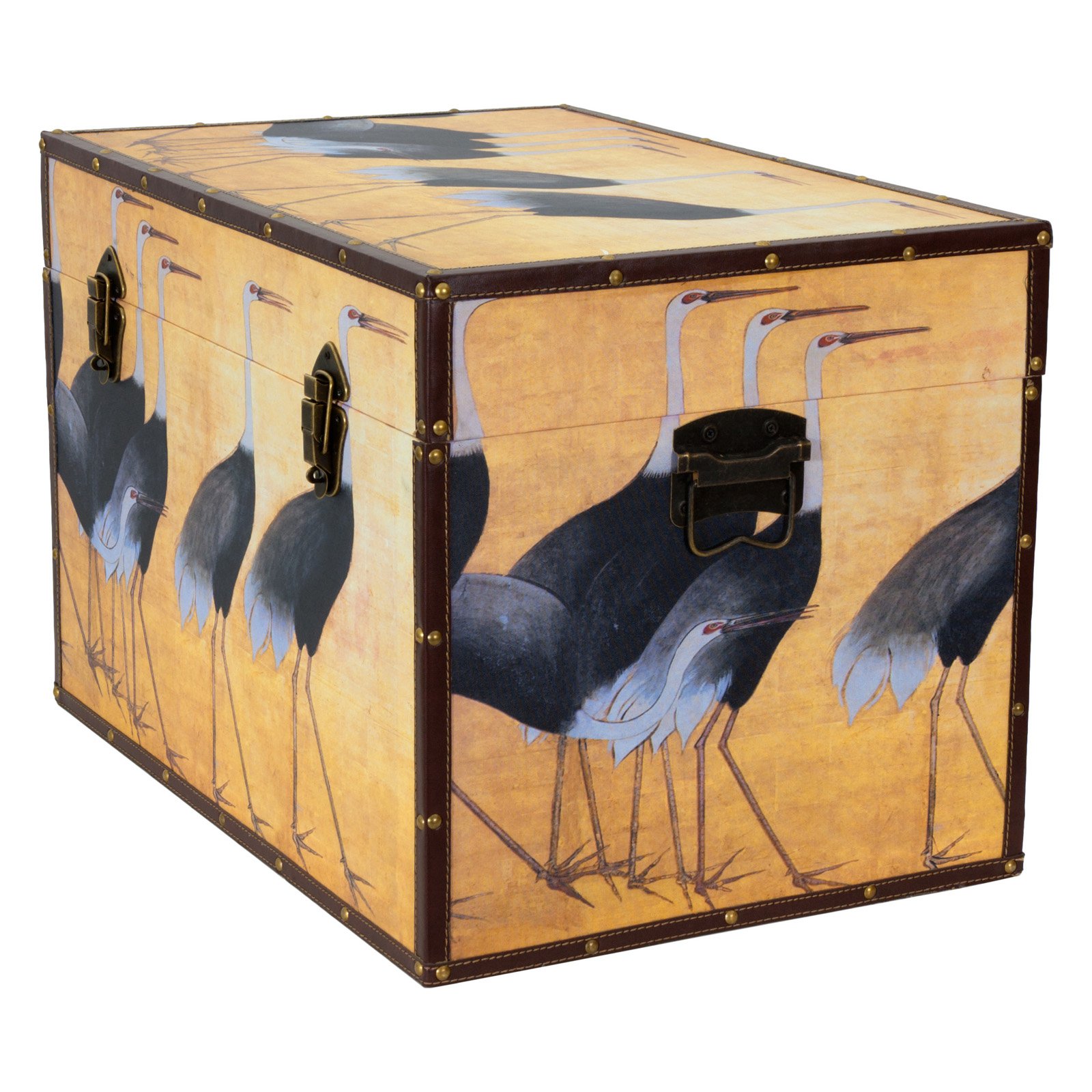 Oriental Furniture Cranes Storage Trunk - image 3 of 4