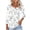 008 Multicolor, variant on Oplxuo Womens Summer Tops 3/4 Length Sleeve V Neck Shirts Dressy Casual Tunic Blouses Floral Cute Print Tee Shirt