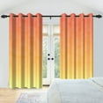 thumbnail image 3 of Nanqianyi Orange Yellow Gradient Blackout Curtain 2 Panels Set, Thermal Insulated Room Darkening Grommet Drapes for Bedroom, 42" W x 84" L, 3 of 8