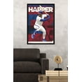 thumbnail image 2 of MLB Philadelphia Phillies - Bryce Harper Wall Poster, 22.375" x 34", Framed, 2 of 2