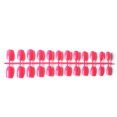 thumbnail image 2 of 24 Pcs Ongles Postiches Ballerine Courts Résistants aux Rayures Forme Coffin Colorés Style Français Bricolage Personnalité Unique Ongles Acryliques 15 Rouge Melon D\'eau, 2 of 8