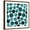 Brown Frame, variant on Art.com Circles in Teal and Turquoise. Seamless Watercolor Pattern. Art Print, 16" x 16"