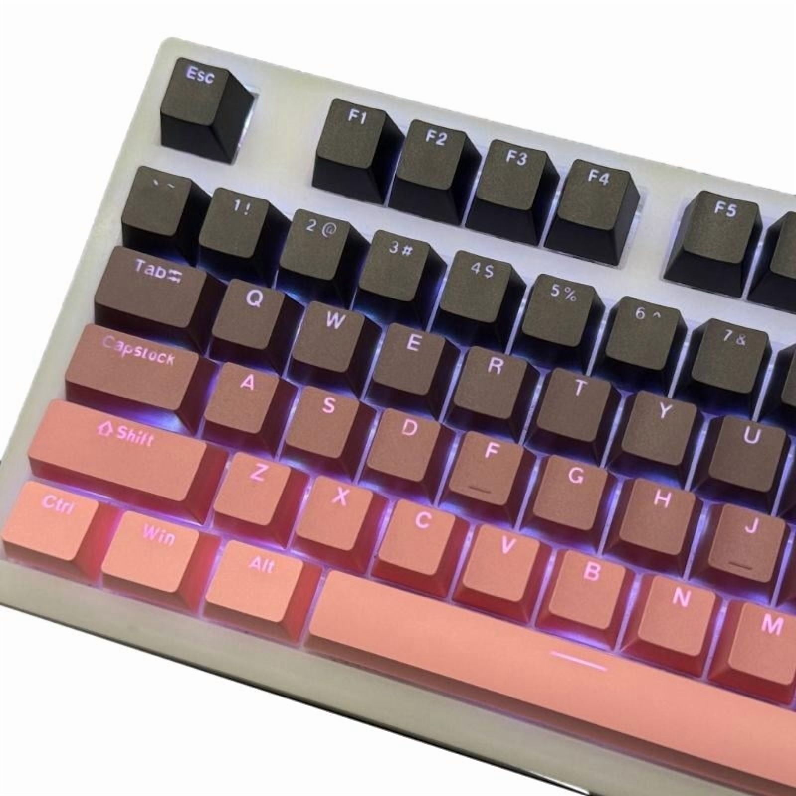 Gradient Keycaps OEM Height Backlit PBT Keycap For Mechanical Gaming Keyboard Switches Keycap Set 130PCS