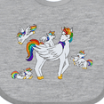 thumbnail image 4 of Inktastic Cute Unicorn Family Boys or Girls Baby Bib, 4 of 4