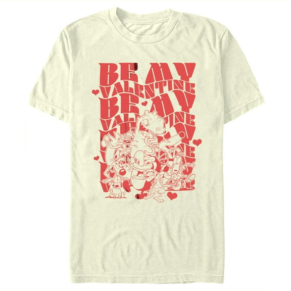 Men's Rocko's Modern Life Be My Valentine Graphic Tee Beige Large