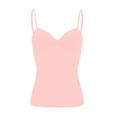 thumbnail image 6 of Hsovts Women Criss Cross V Neck Camisole Tank Top with Built Bra Soft Sleeveless Summer Tops Multiple Colors Casual Daily Shirts Pink 4xL, 6 of 6