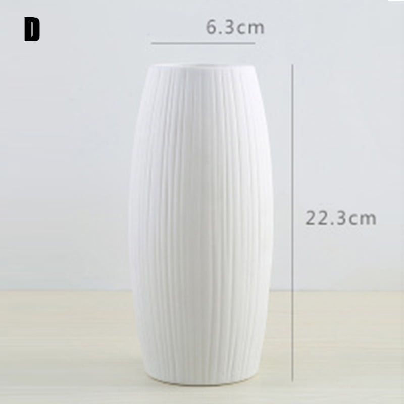 Ceramic White Vase Decorative Bottle Dried Flowers Creative Flower Ornaments New 