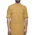 thumbnail image 2 of Atasi Chinese Collar Shirt Full Sleeve Kurta For Men Wedding Long Kurta, 2 of 5