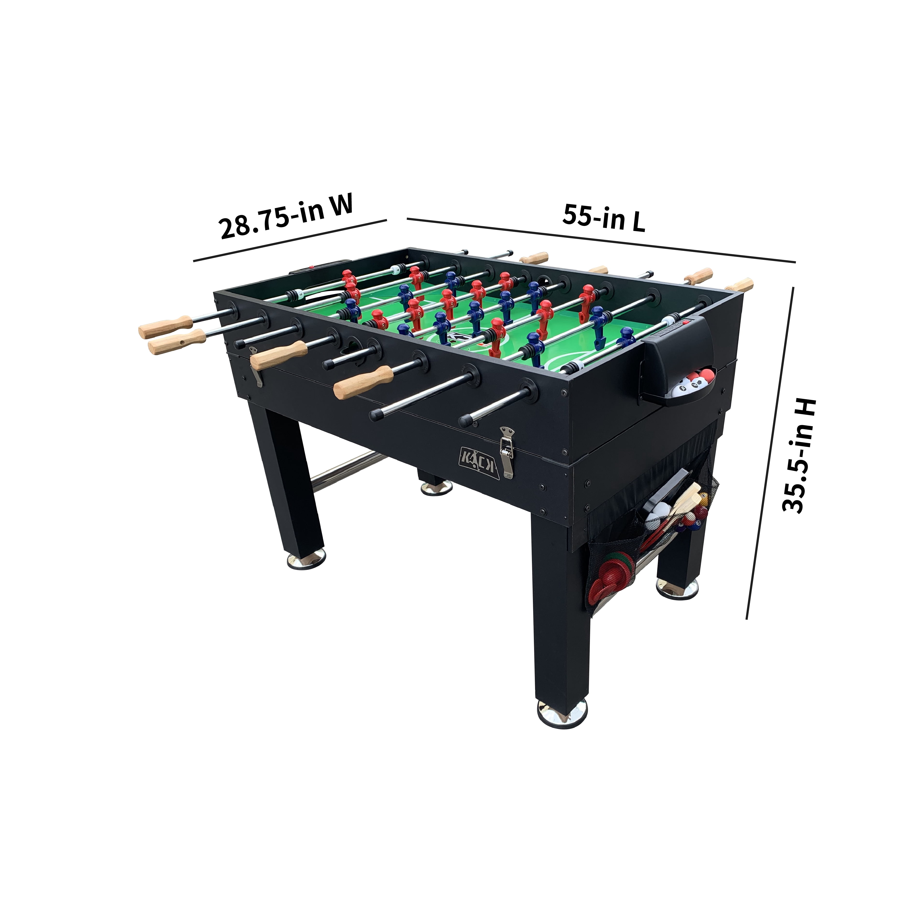KICK Tetrad 55" 4-in-1 Multi Game Table (Black)