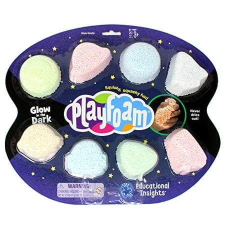 Educational Insights Playfoam Glow-in-the-Dark 8-Pack: Original ...
