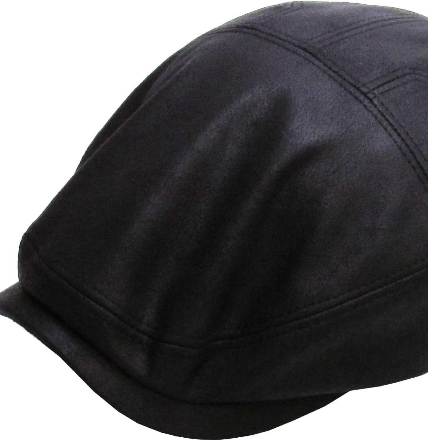 PU Leather Ivy Hat Golf Driving Ascot Winter Flat Cabbie Newsboy Debonair