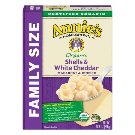 (3 Pack) Annie's Organic Mac & Cheese Shells White Cheddar Mac & Cheese