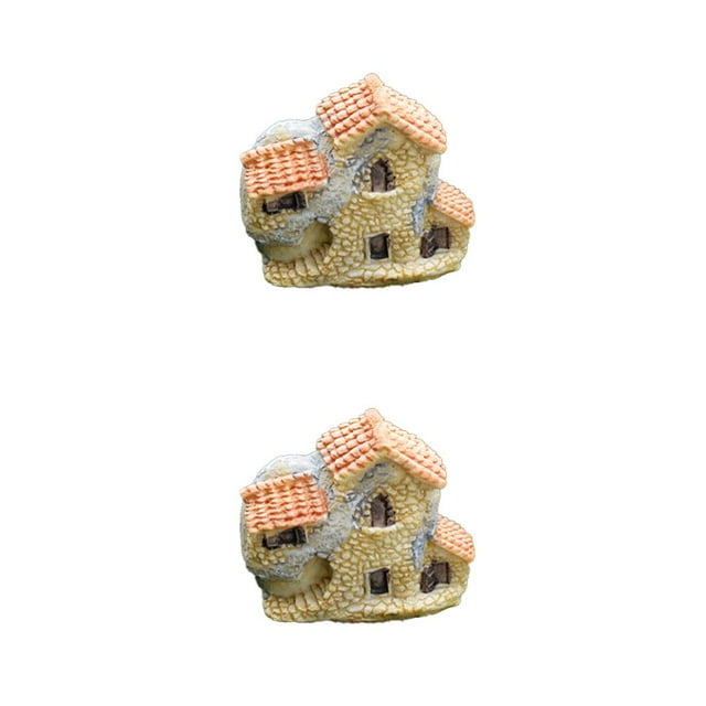 ZheElen Fairy Garden Kit Not Fade Easily Beautiful Eye-catching Lightweight Terrarium Decor Different Display Balcony Decoration Type 6 2Set