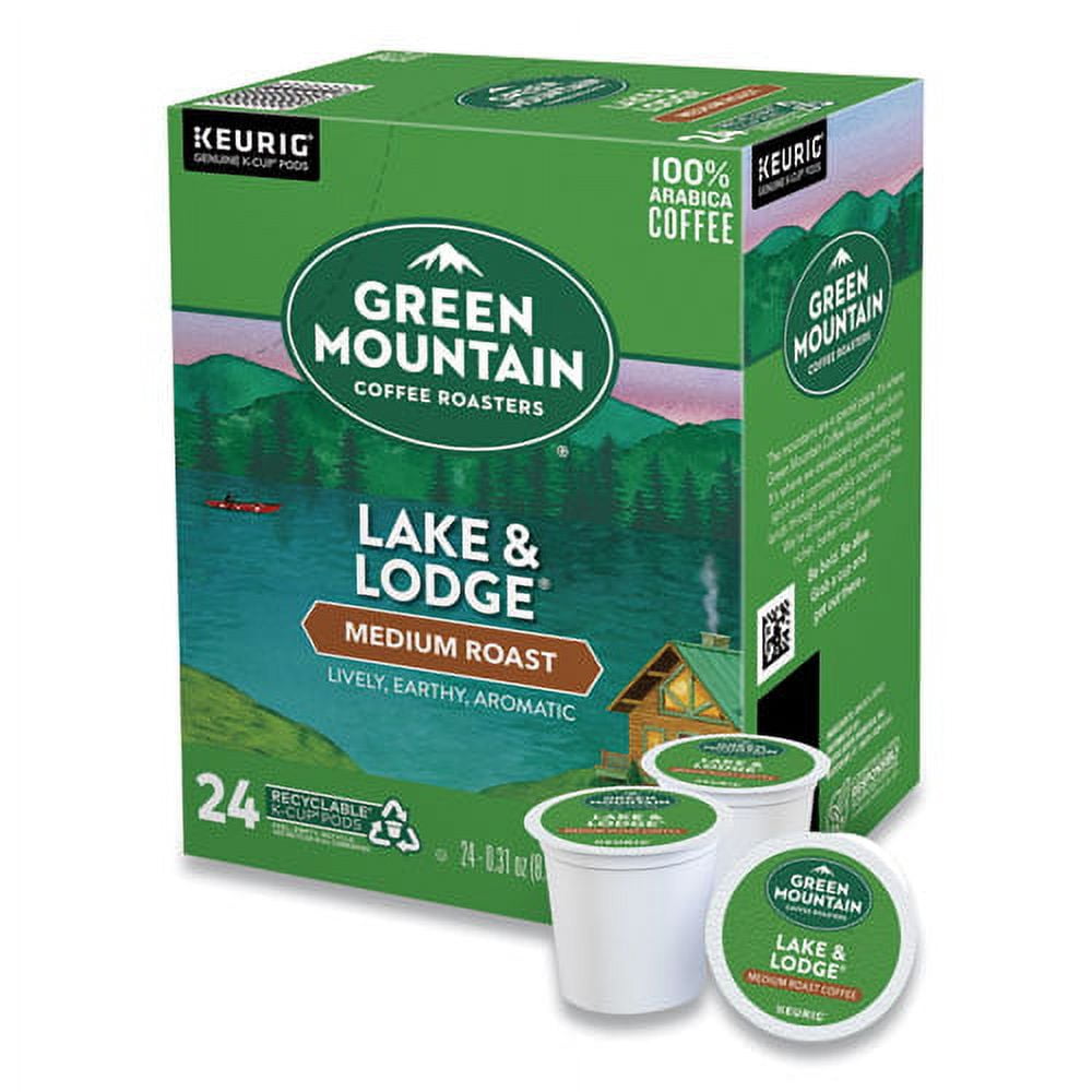 "Lake And Lodge Coffee K-Cups, Medium Roast, 24/box | Bundle of 2 Boxes"