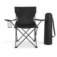 thumbnail image 1 of Silla Plegable para Camping Pesca Playa y Exteriores de Lona Impermebale con Porta Vaso Ligera - Silla para Exterior Ergonomica con Estructura de Acero y Funda Transportadora, 1 of 7