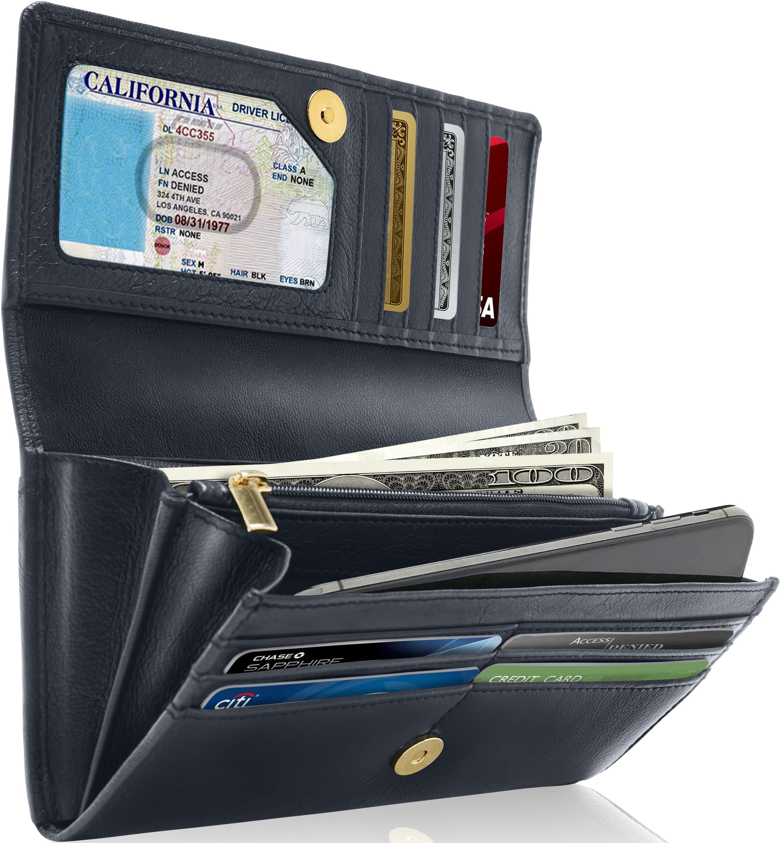 wallet with checkbook holder