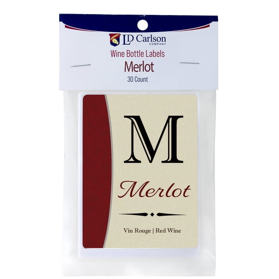 Merlot Wine Labels