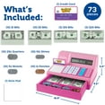 thumbnail image 6 of Learning Resources Pretend and Play Calculator Cash Register Pink, Ages 3+, 6 of 6