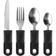 thumbnail image 1 of Cutlery Set Easy Grip Disability Aids Cutlery Sets Soft And Comfortable Cutlery For Disabled Elderly Parkinson"s Arthritic (black 4pcs), 1 of 5