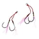 thumbnail image 1 of 2 uds anzuelos de asistencia Jigging anzuelos con línea de acero de para barco, juego grande, pesca en 18 Baoblaze Ganchos de pesca, 1 of 8