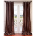 thumbnail image 2 of Half Price Drapes Mushroom Brown 84 x 50-Inch Blackout Faux Silk Taffeta Curtain Single Panel, 2 of 6