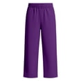 thumbnail image 3 of CaComMARK PI Wide Leg Sweatpants for Women High Waisted Baggy Pants Lightweight Straight Leg Casual Pants with Pockets Purple, 3 of 8