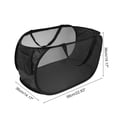 thumbnail image 4 of Unique Bargains 1 Pc Folding Single Layer Laundry Basket for Laundry Room 22.83"x14.17"x14.17" Black, 4 of 6