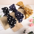 thumbnail image 6 of Vocoste Polka Dots Wide Bow Headbands Fashion Hair Hoop Blue with Bow Knotted for Girls Women, 6 of 6