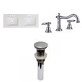 thumbnail image 1 of American Imaginations 48-in. W 3H8-in. Ceramic Top Set In White Color - Overflow Drain Incl. AI-31686, 1 of 9