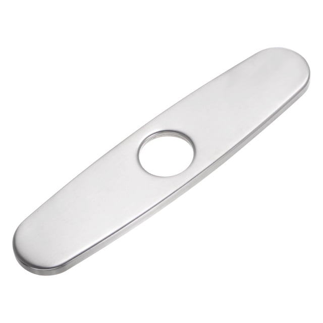 Cubierta de agujero de fregadero de 10 pulgadas, placa de cubierta para grifo de cocina de 1 o 3 agujeros, cubierta de agujero de grifo en plata cepillada