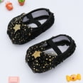 thumbnail image 6 of Newborn Baby Girl Princess Star Net Yarn Bowknot Soft Sole Cloth Crib Shoes Infant Wedding Dress Flat Shoes 0-18 Months, 6 of 9