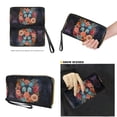 thumbnail image 3 of Kuiaobaty Butterfly Flowers Print Tote Purse for Women, Galaxy Print Leather Satchel Handbag with Adjustable Strap, Roomy Casual Shoulder Bag Purse for Travel, 3 of 4