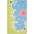 thumbnail image 2 of SAFAVIEH Kids Tyrrell Floral Swirls Area Rug, Blue/Green, 3' x 5', 2 of 6