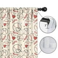 thumbnail image 4 of Blackout Kids Curtains,Baseball Heart Pattern Childrens Insulated Curtains Set Of 2,Bedroom Essentials,Toddler Room Decor 42"x63", 4 of 5