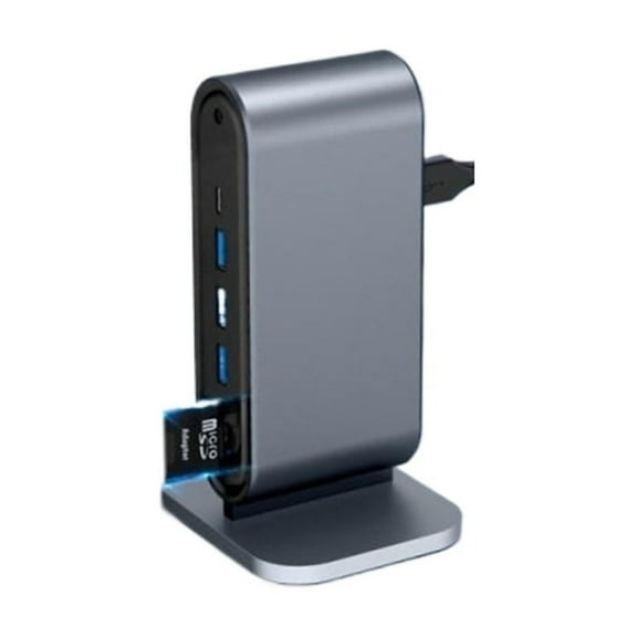 12 In 1 Docking Station C Type USB Hub Extender Splitter Adapter Vertical to Compatible Dock for Laptop