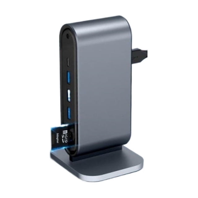 12 In 1 Docking Station C Type USB Hub Extender Splitter Adapter Vertical to Compatible Dock for Laptop ,Multifunctional fast charging