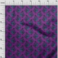 thumbnail image 2 of oneOone Silk Tabby Purple Fabric Bird Block Dress Material Fabric Print Fabric By The Yard 42 Inch Wide, 2 of 4