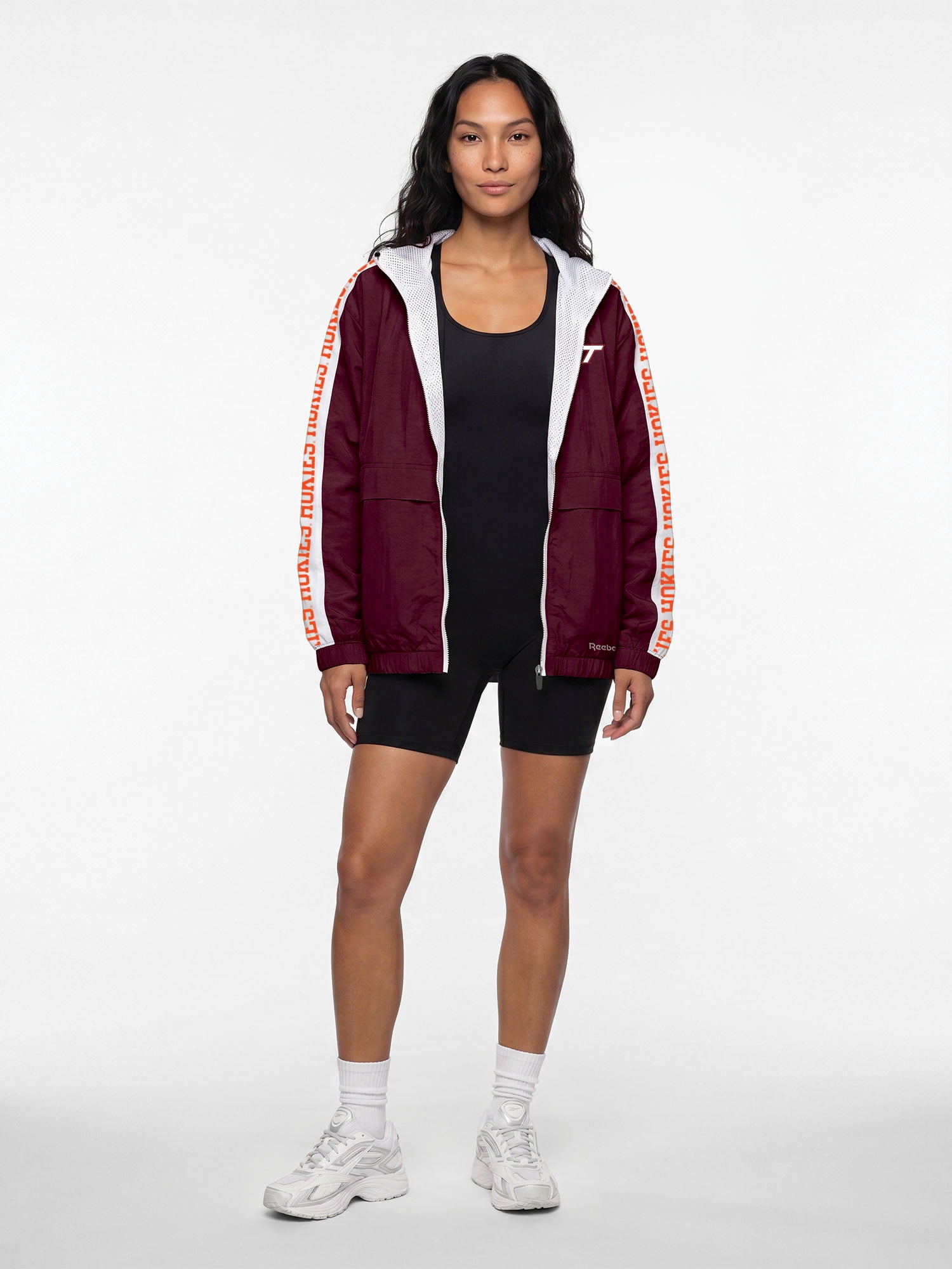 Virginia Tech Hokies Reebok Womens Colorblocked Full Zip Jacket