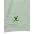 thumbnail image 3 of Minecraft Boys Creeper Graphic Pullover Hoodie, Sizes XS-XXL, 3 of 3