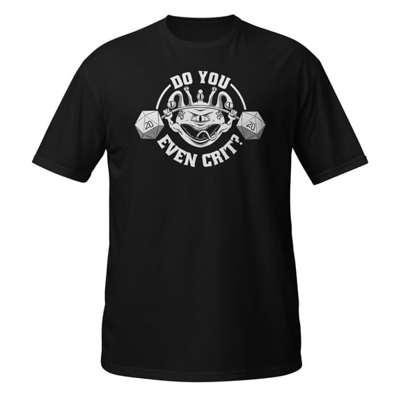 Do You Even Crit Gym Workout Cardio Funny DM Healthy Strong T-Shirt (Black, S)