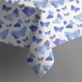 thumbnail image 5 of Light Blue Butterfly Purple Pattern Square Tablecloth,Waterproof Square Table Cover,Wipeable Spillproof Washable Table Cover for Home Kitchen Party Decor 42"X42"(107x107cm), 5 of 6