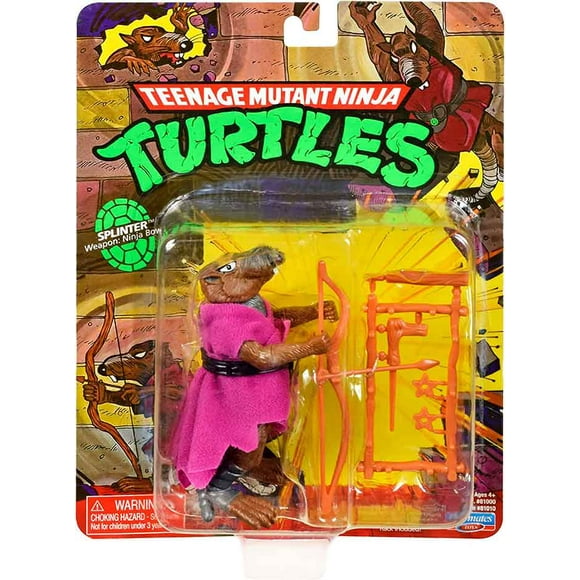Teenage Mutant Ninja Turtles: 4 Original Classic Splinter Basic Figure By Playmates Toys