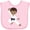 AD-Pink, variant on Inktastic African American Boy, Karate Boy, Kata, Black Belt Boys Baby Bib