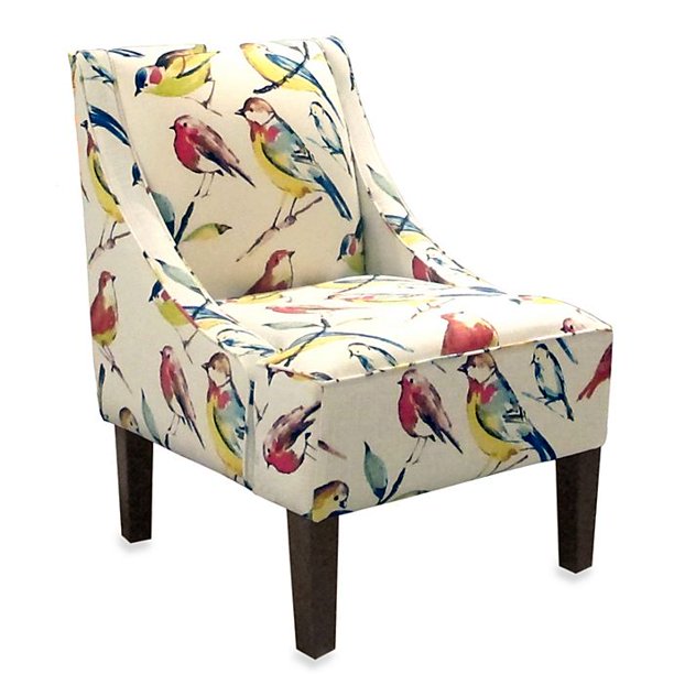 Skyline Furniture Swoop Arm Chair in Bird Watcher Summer - Walmart.com
