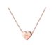 thumbnail image 1 of 26 Initial Heart Shape Alphabet Collar para Mujeres Collares de Acero Inoxidable para Mujeres A Z 26 Alphabet Initial Collares de Oro Rosa para Mujeres Niñas, 1 of 5