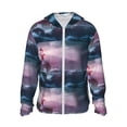 thumbnail image 1 of Fotbe lighthouse Waves Torrential Rain Chaqueta con Protección Solar UPF 50+ para Hombre y Mujer, Camisa con Capucha y Bolsillos-Medium, 1 of 7